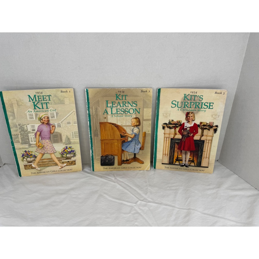 American Girl Kit Kittredge Books 1-3 Set Meet Kit Learns‎ Lesson Surprise